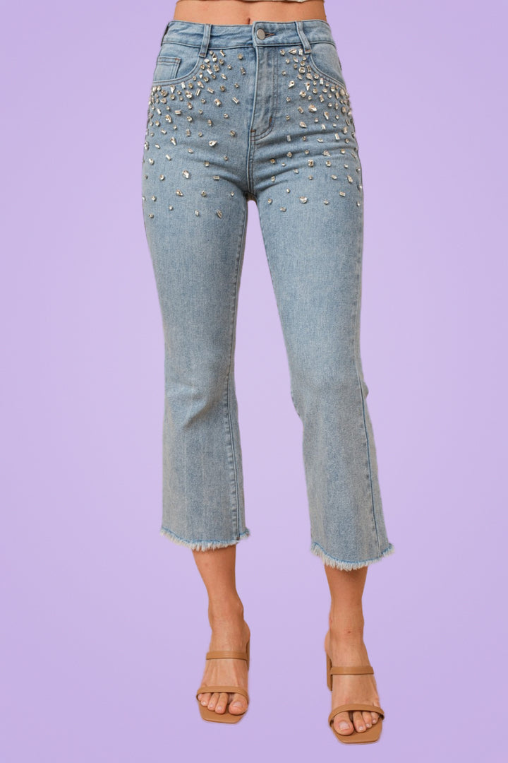 OMBRE Jeweled Jeans Ships 1-2 Weeks