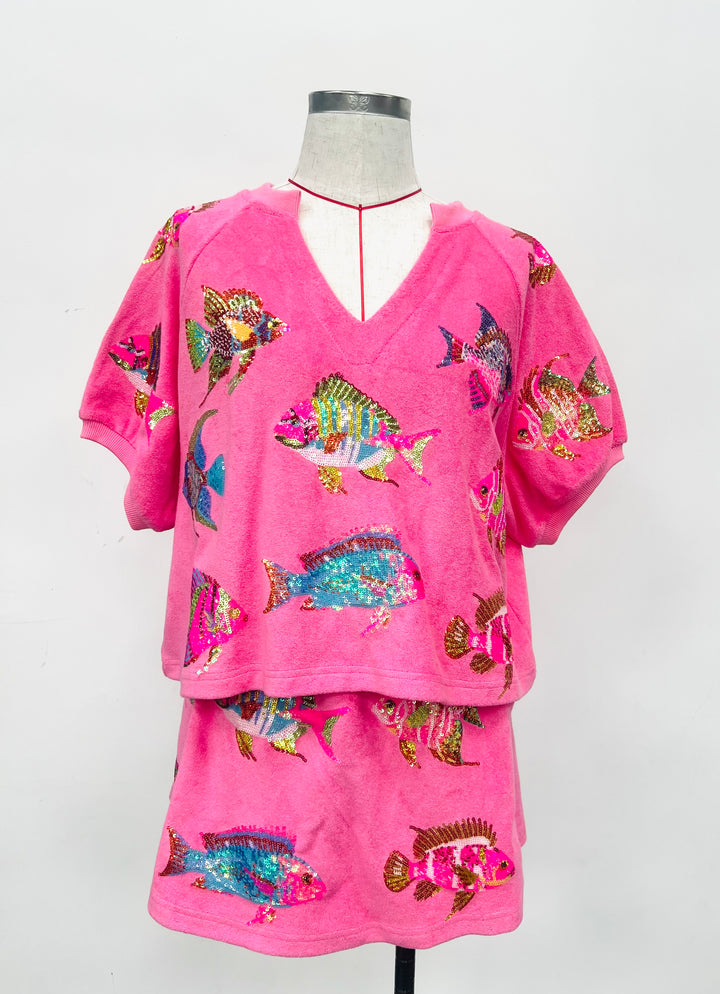 Tropical Fish Sequined Terry Set RTS