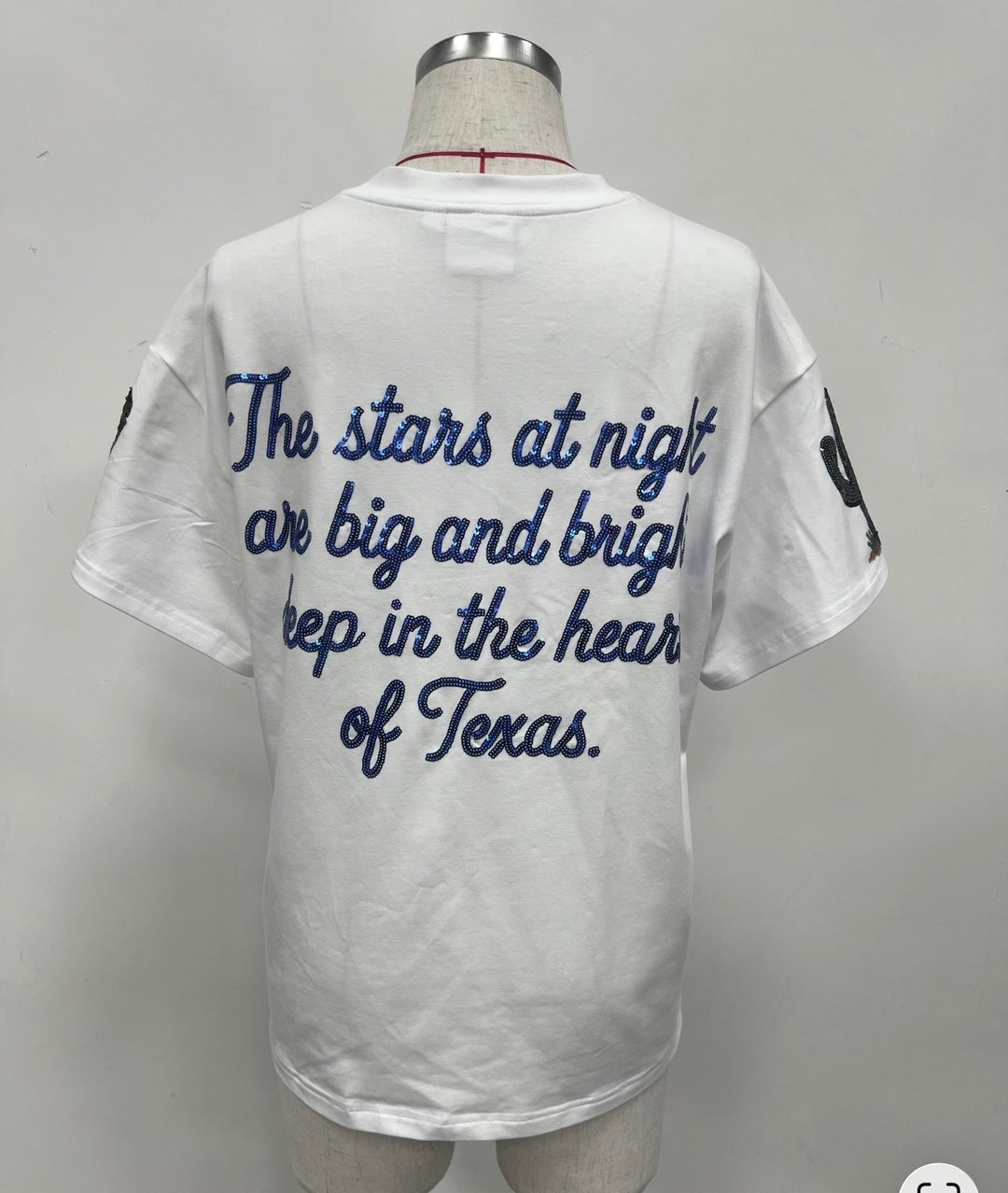 TEXAS BABE SEQUINED TSHIRT (PREORDER)
