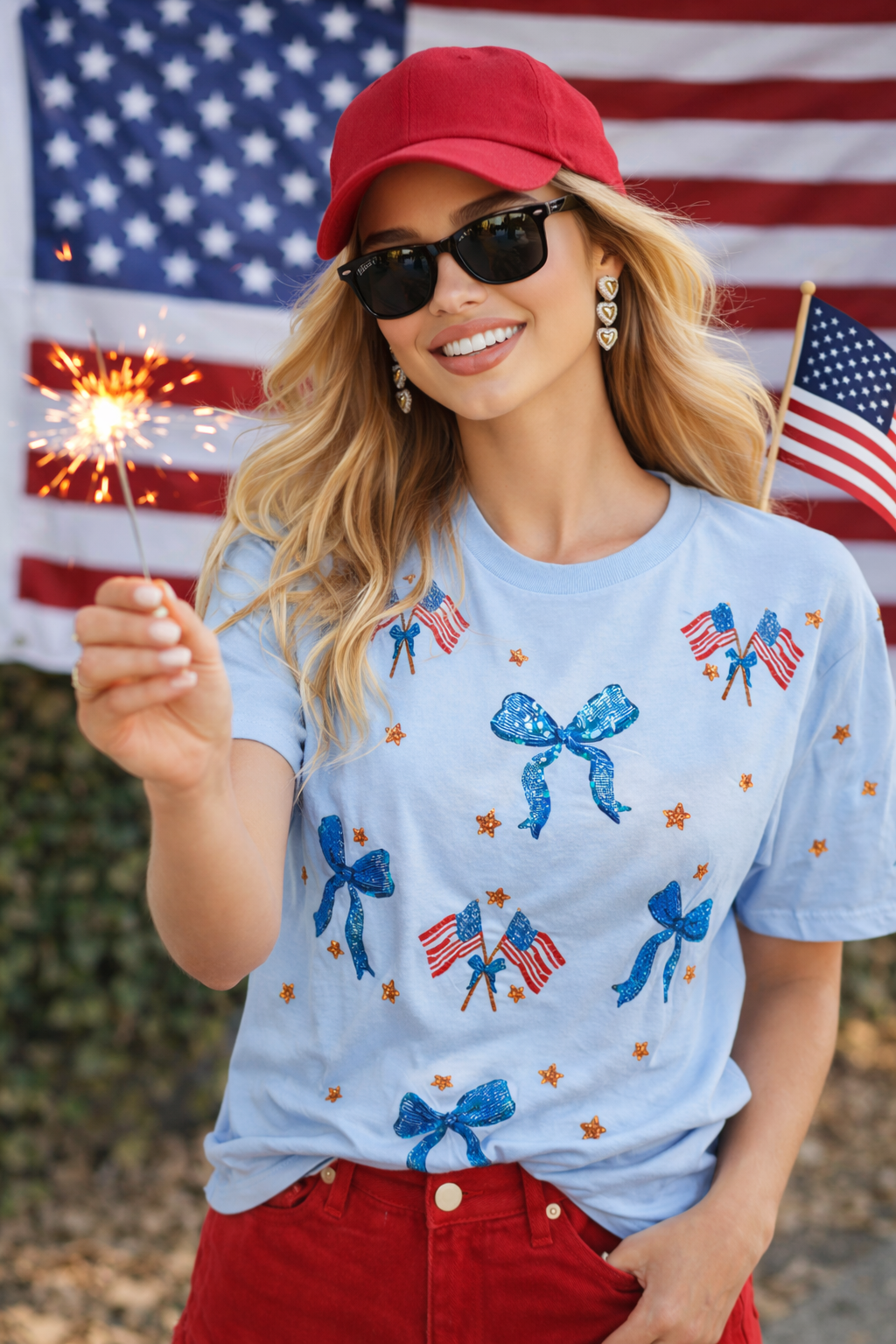 AMERICAN HONEY BLUE TSHIRT (PREORDER)