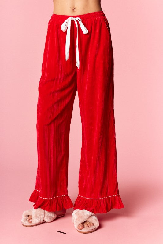 RED MINI SANTA LONG PJ SET (PREORDER)