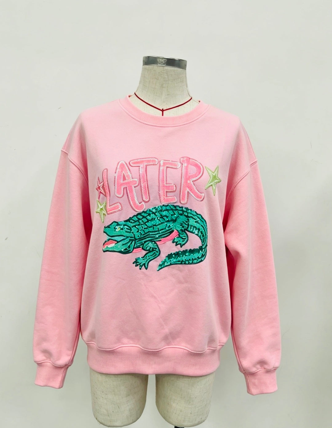 LATER GATOR PINK PULLOVER (PREORDER)
