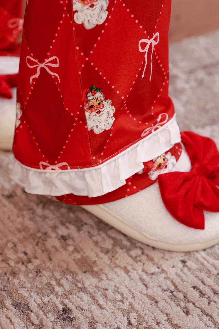 Santa Ruffle Red Pajamas (PREORDER)