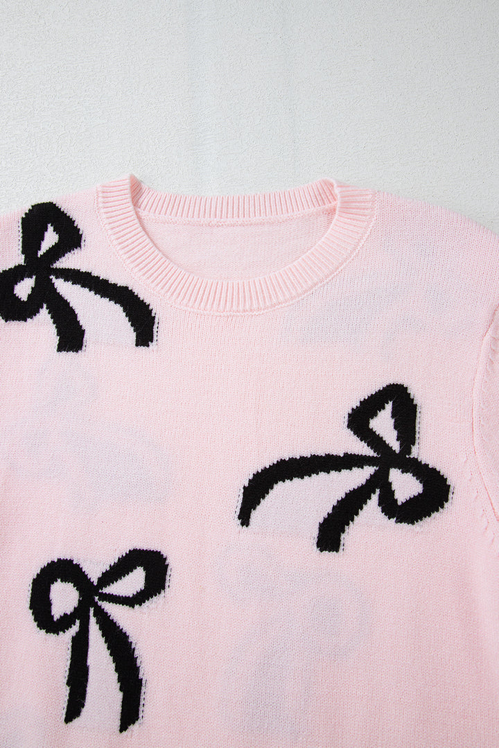 Baby Pink Bow Sweater (ships 1-2 weeks)