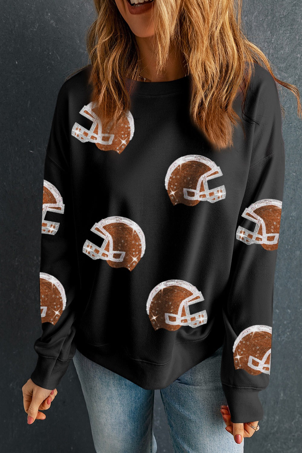 Sequin Helmet Football Top (ships 1-2 weeks)