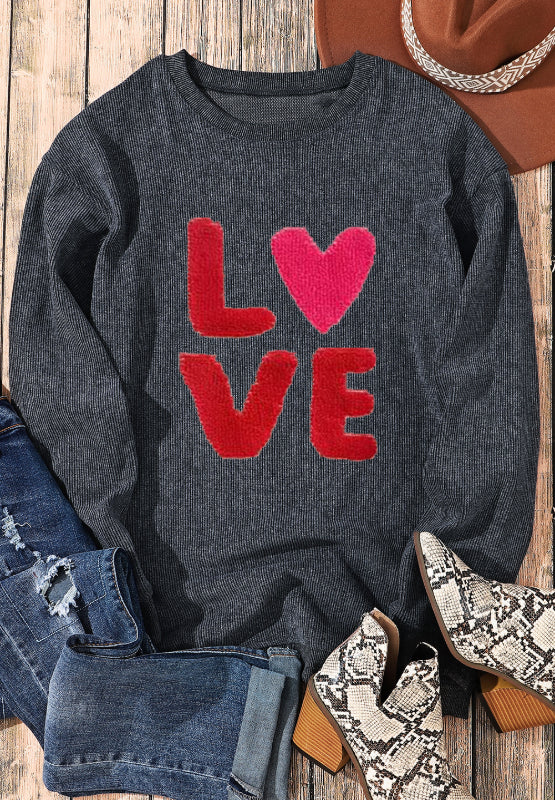 Love sweatshirt ships 2-3 weeks