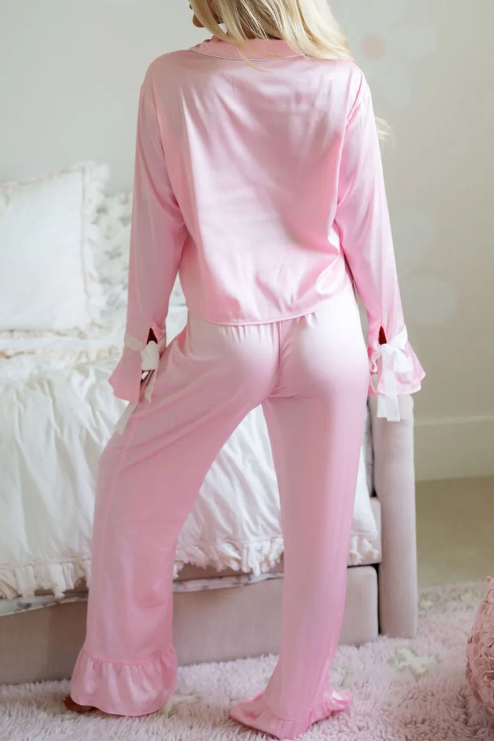 Silky Pink Pajama Set  (ships 1-2 weeks)