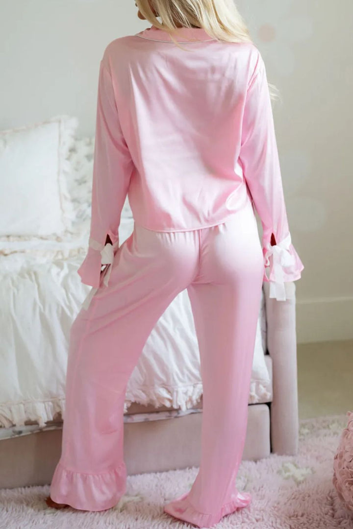 Silky Pink Pajama Set  (ships 1-2 weeks)