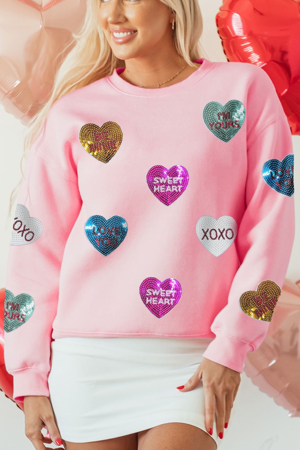 Conversion heart pullover ships 1-2 weeks