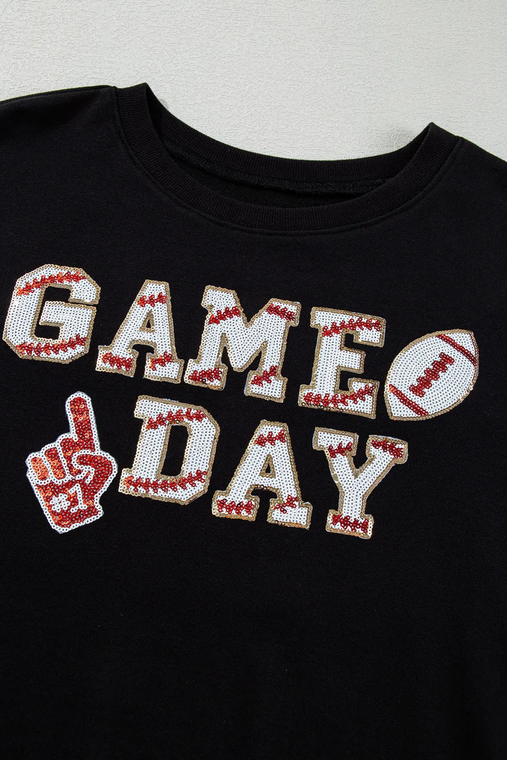 GAME DAY Fringe Long Sleeve Sweatshirt (ships 1-2 weeks)