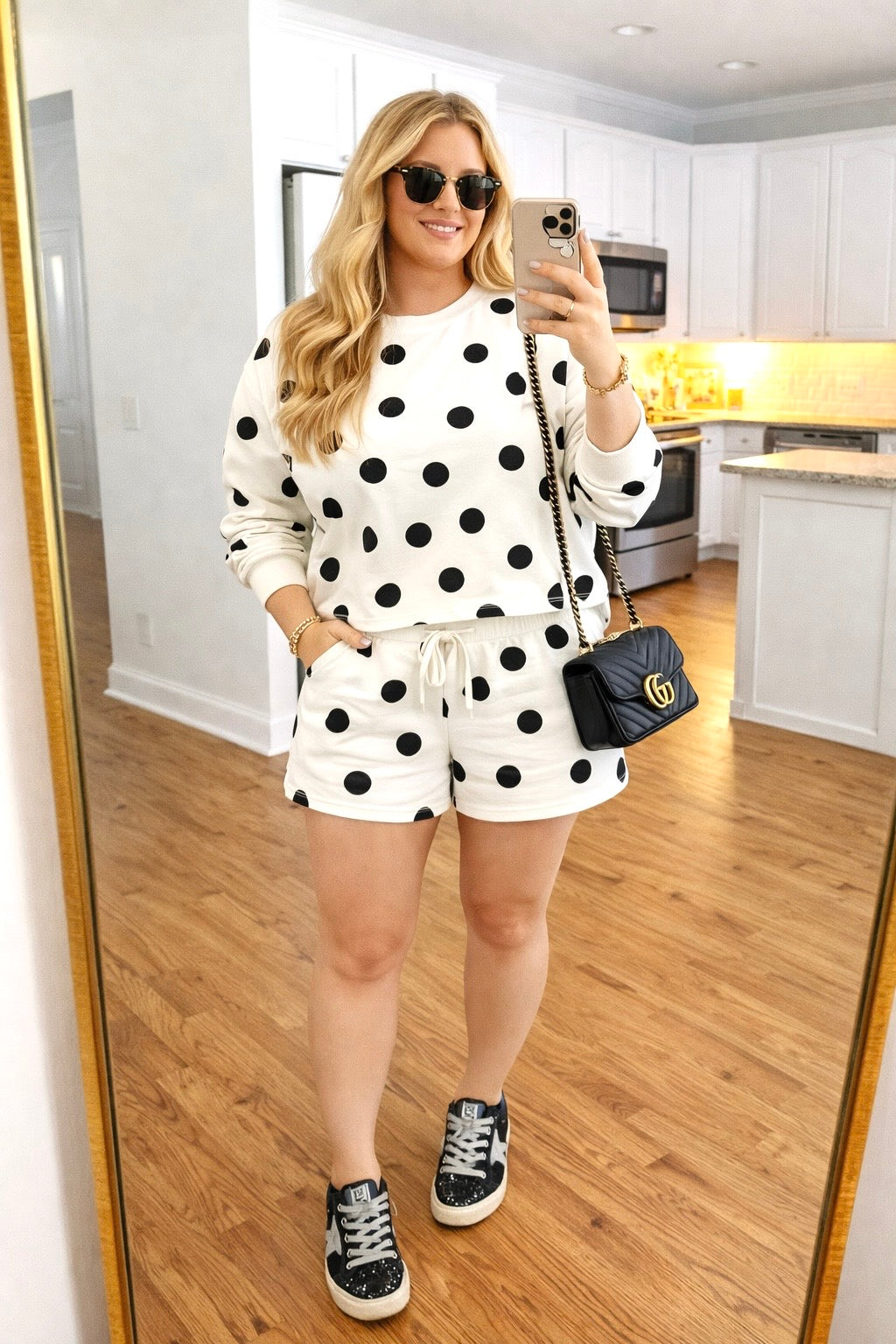 POLKA DOT SET IVORY & BLACK (PREORDER)