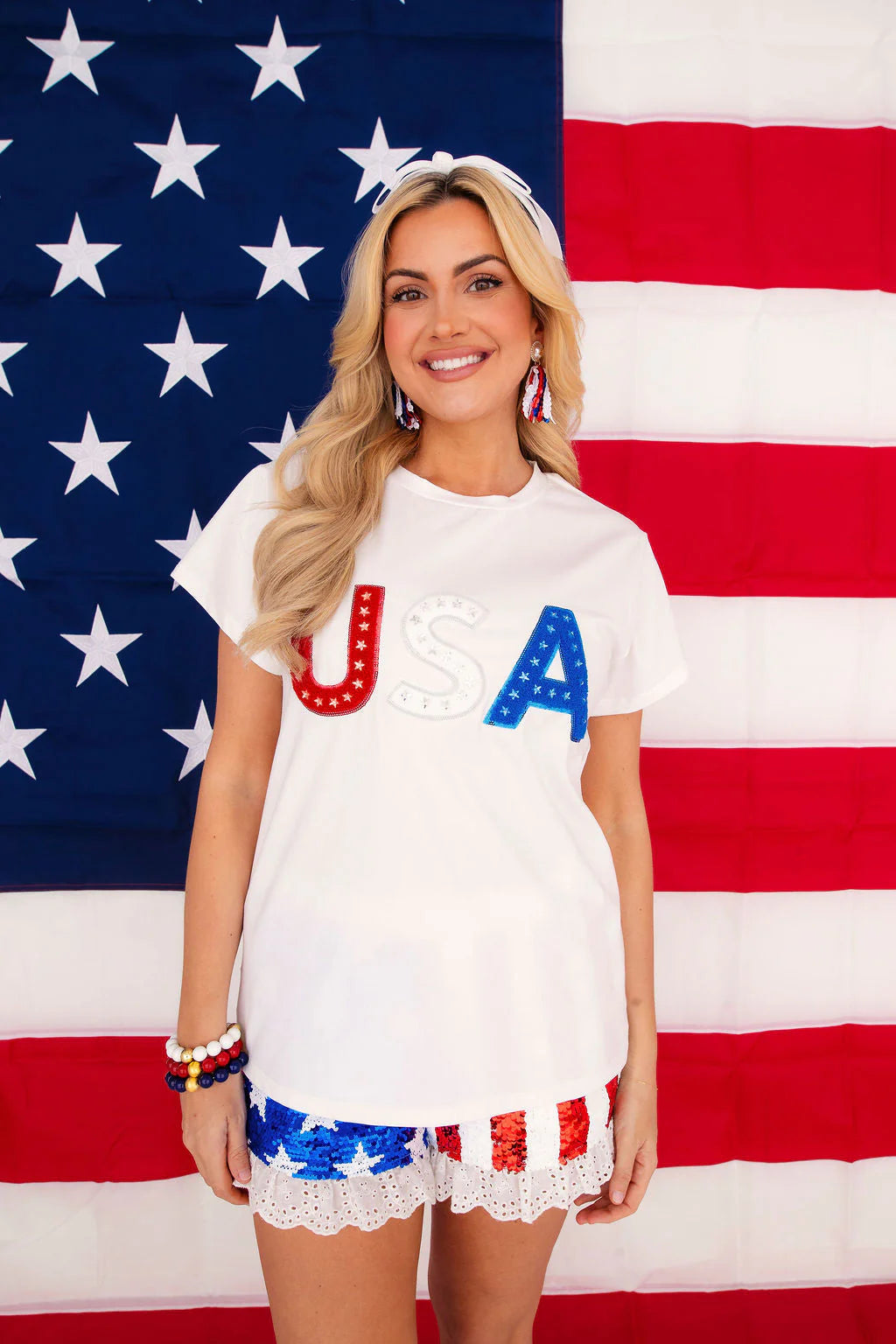 Brianna Cannon USA Sparkle Tshirt