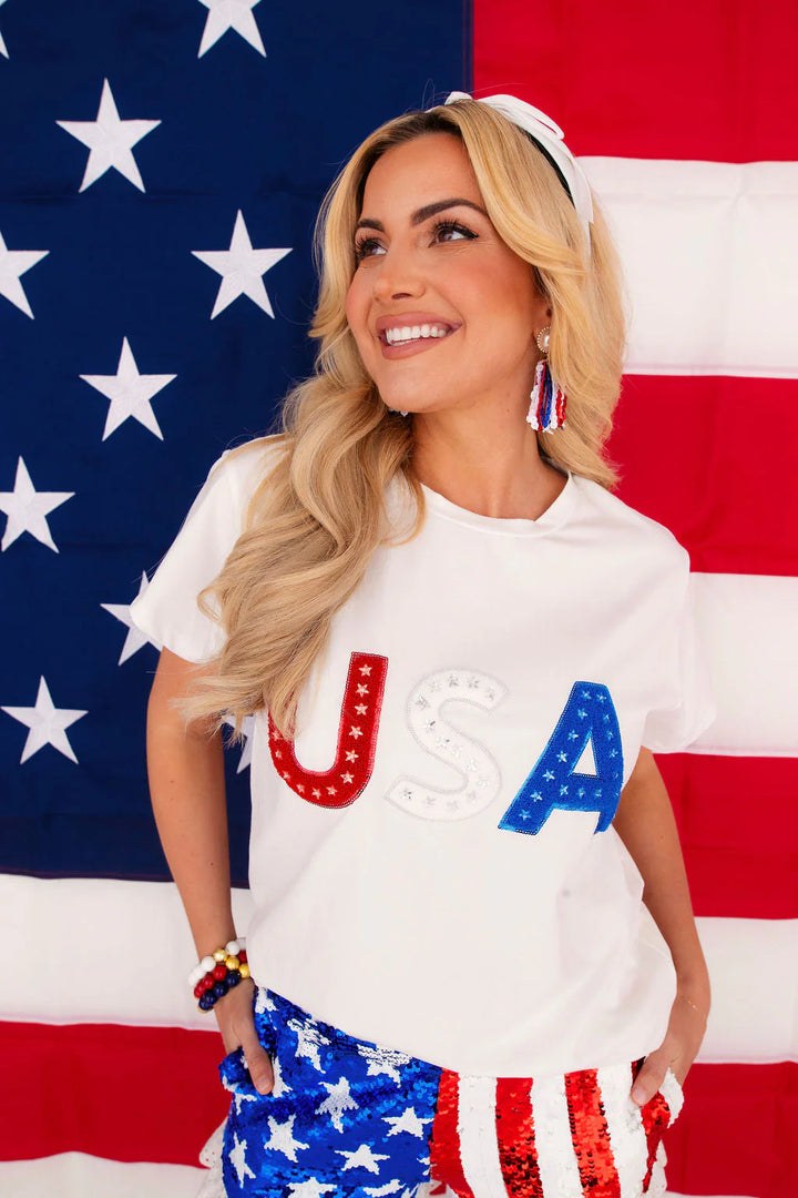 Brianna Cannon USA Sparkle Tshirt