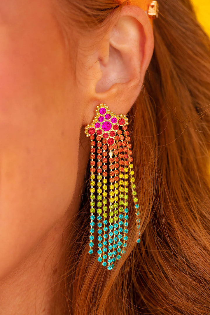BRIANNA CANNON OMBRE CRYSTAL EARRINGS RTS