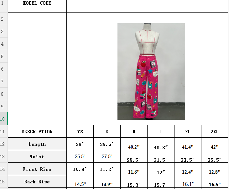 TEACHER PANTS  (PREORDER)