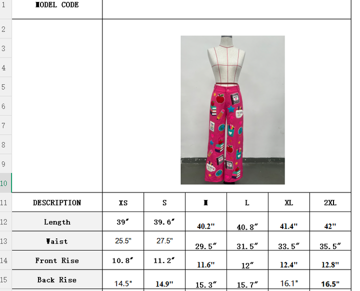 TEACHER PANTS  (PREORDER)