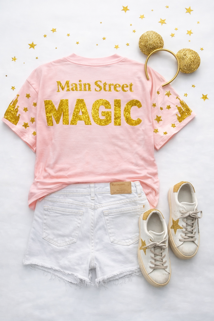 MAGICAL CONFETTI PINK SEQUINED SHIRT RTS