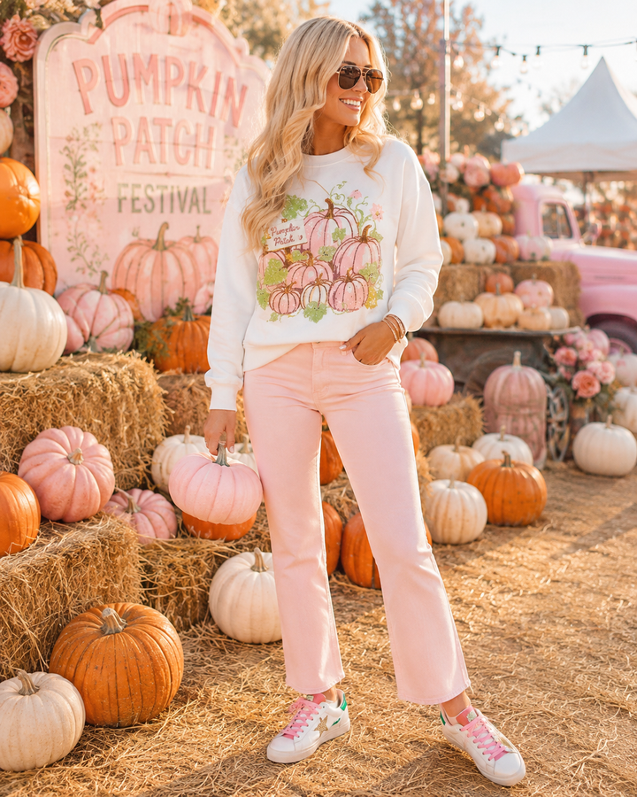PUMPKIN PATCH SEQUIN PULLOVER (PREORDER)