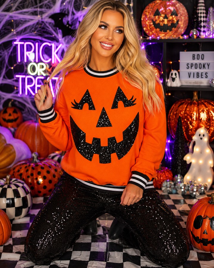 SMILING JACK O LANTERN PULLOVER (PREORDER)