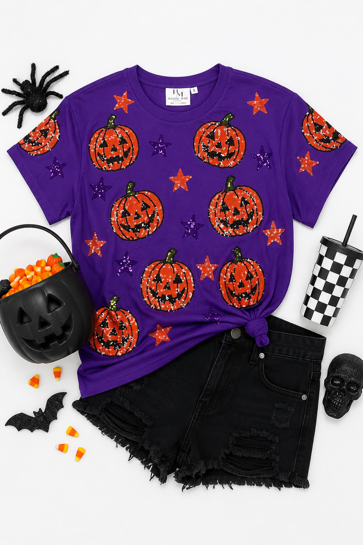 PURPLE & PUMPKIN TSHIRT (PREORDER)