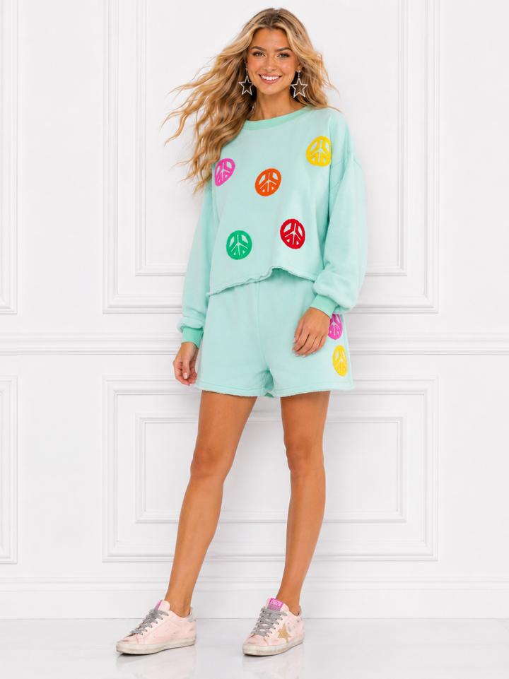 Mint Peace Sign Set RTS
