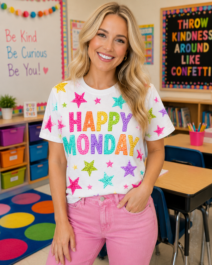 HAPPY MONDAY STARS SEQUIN SHIRT (PREORDER)