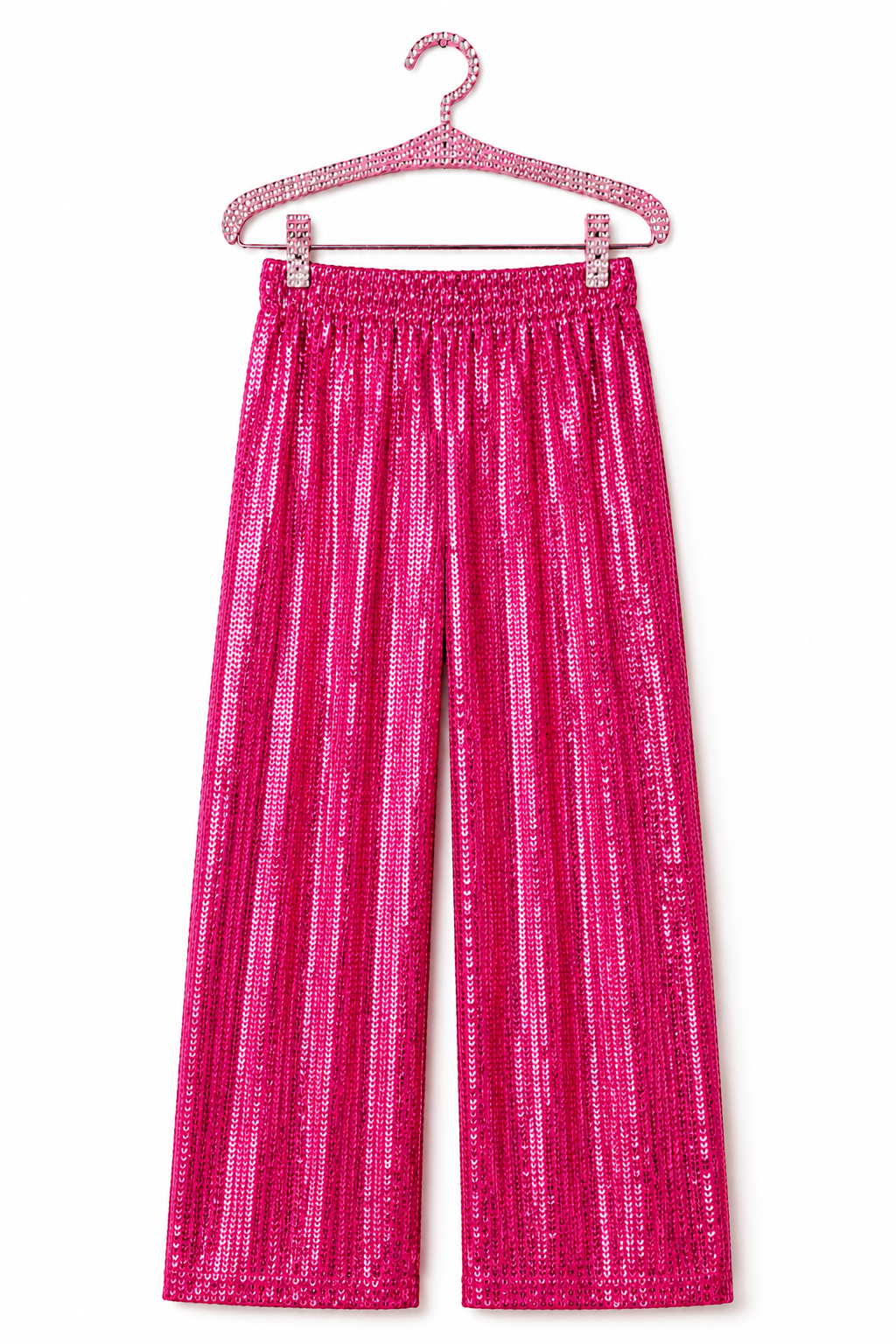 SEQUIN HOT PINK PANTS (PREORDER)