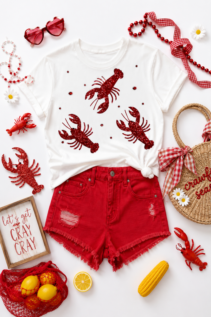 CRAWFISH BABE TSHIRT (ships 2-3 weeks)