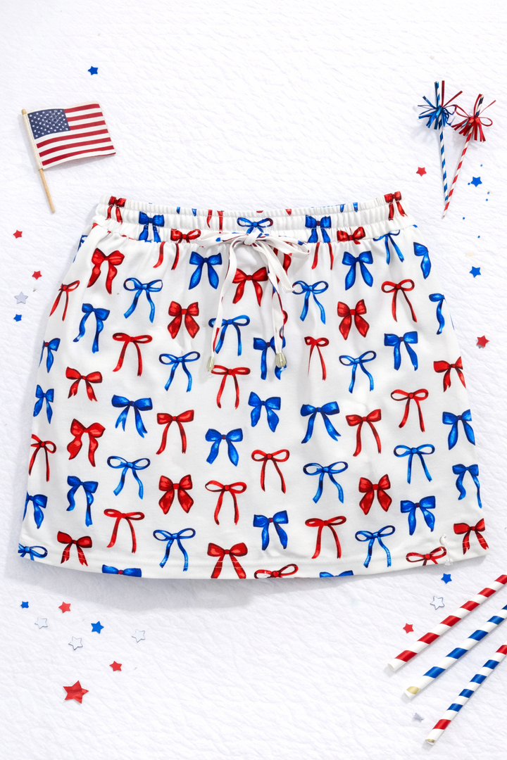 Patriotic Bow EVERYDAY skort (ships 2-3 weeks)