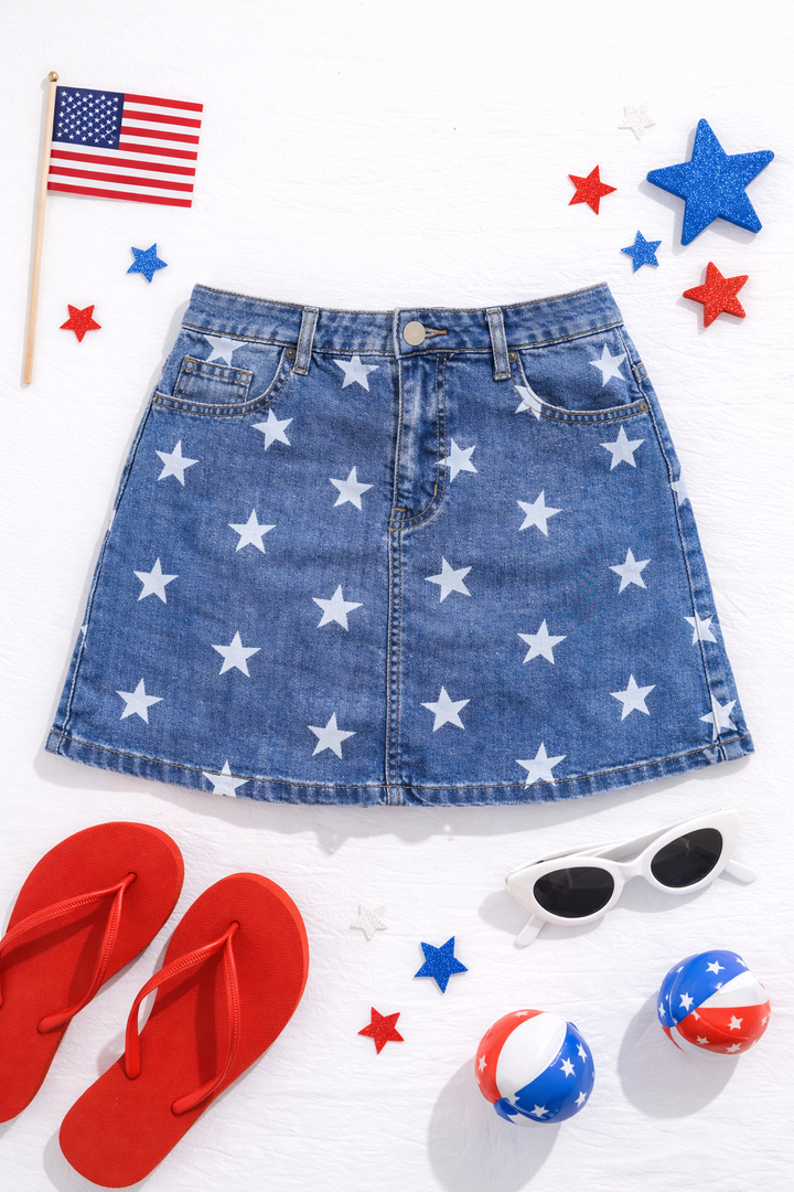 Jean Star Skirt (ships 2-3 weeks)