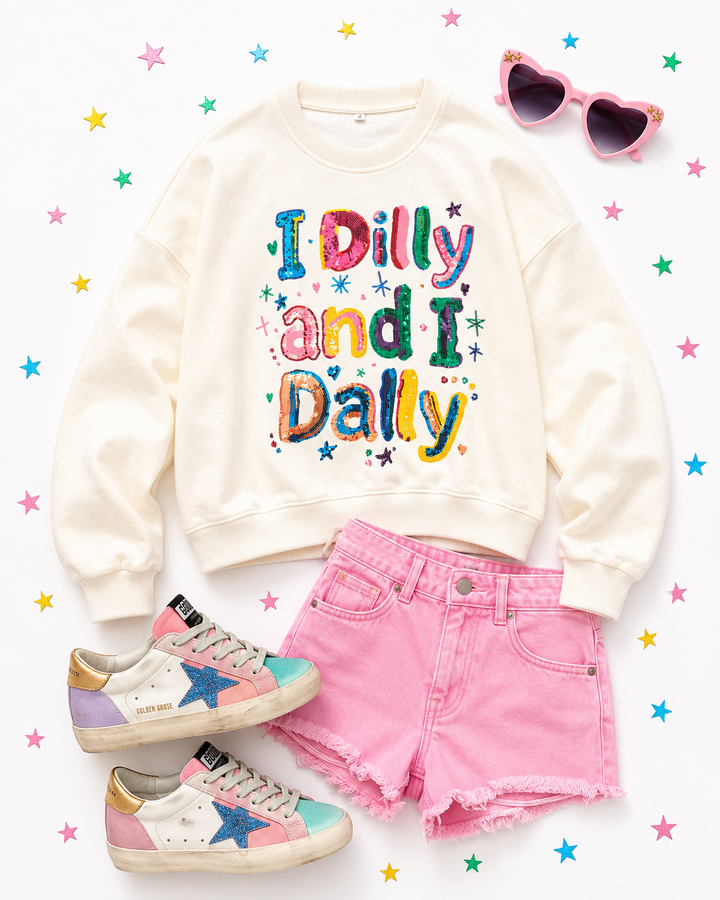DILLY DALY SEQUIN PULLOVER ( PREORDER)