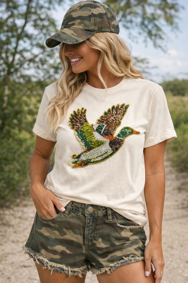 MALLARD DUCK IVORY COMFORT COLOR TSHIRT RTS