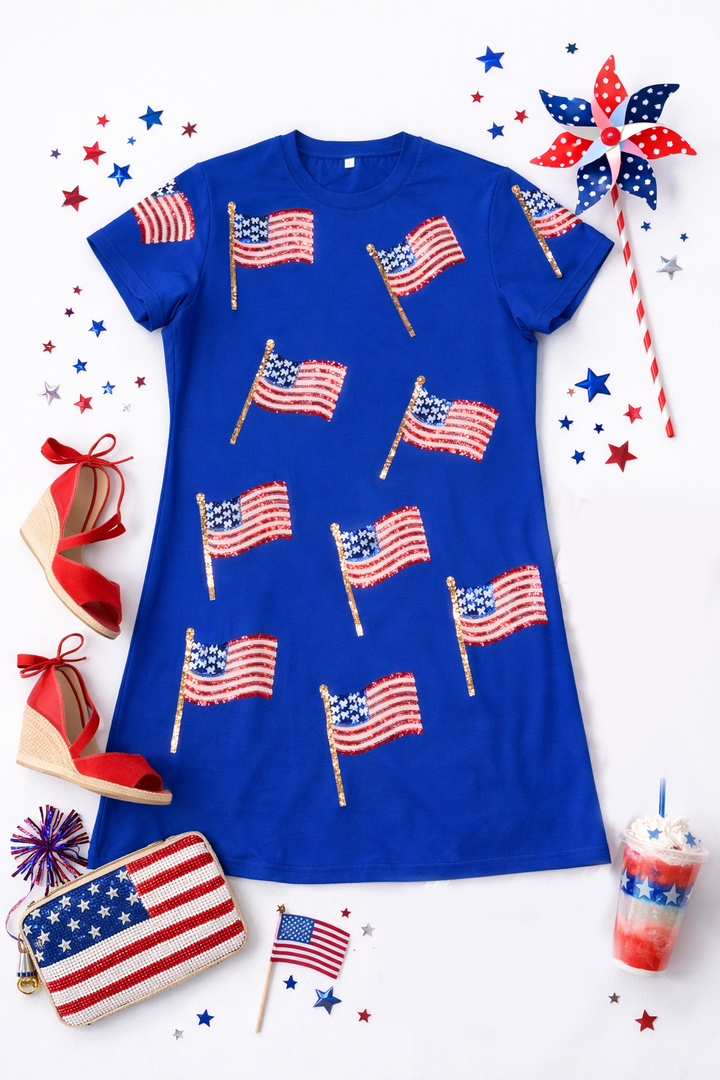 MISS AMERICANA FLAG DRESS (PREORDER)