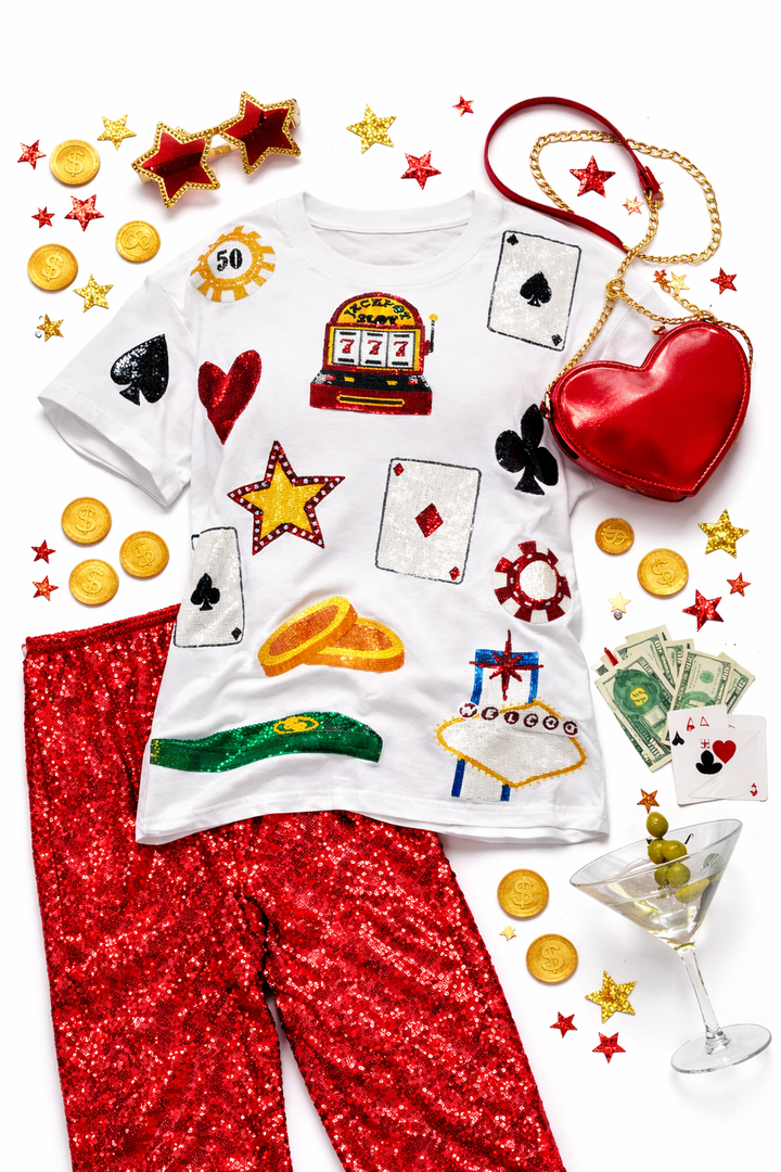 JACKPOT GLAM TSHIRT READY TO SHIP