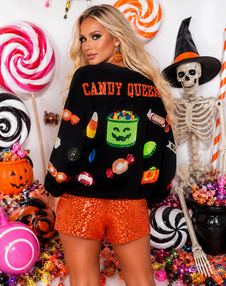 CANDY QUEEN BLACK PULLOVER  (PREORDER)