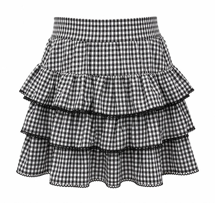 BRIANNA CANNON GINGHAM SKORT RTS  (READY TO SHIP)