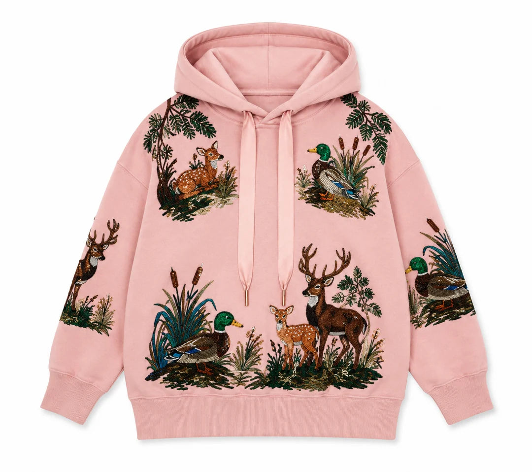 BRIANNA CANNON BUCKS & BIRDS HOODIE (PREORDER)
