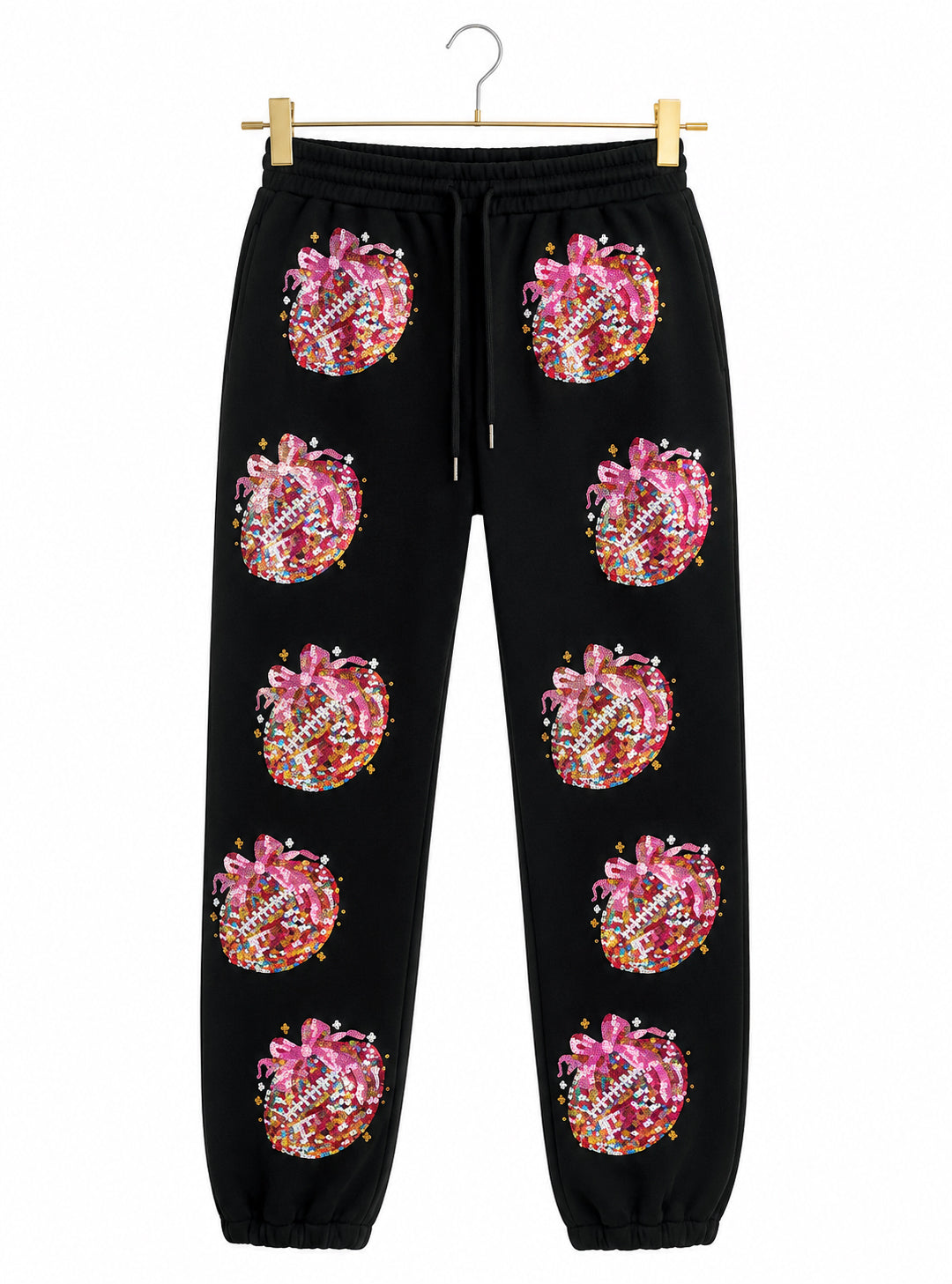 Footballs & Bows Joggers (PREORDER)