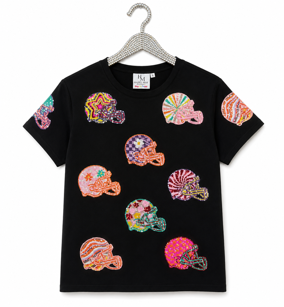 COLORFUL HELMET BLACK TSHIRT (PREORDER)