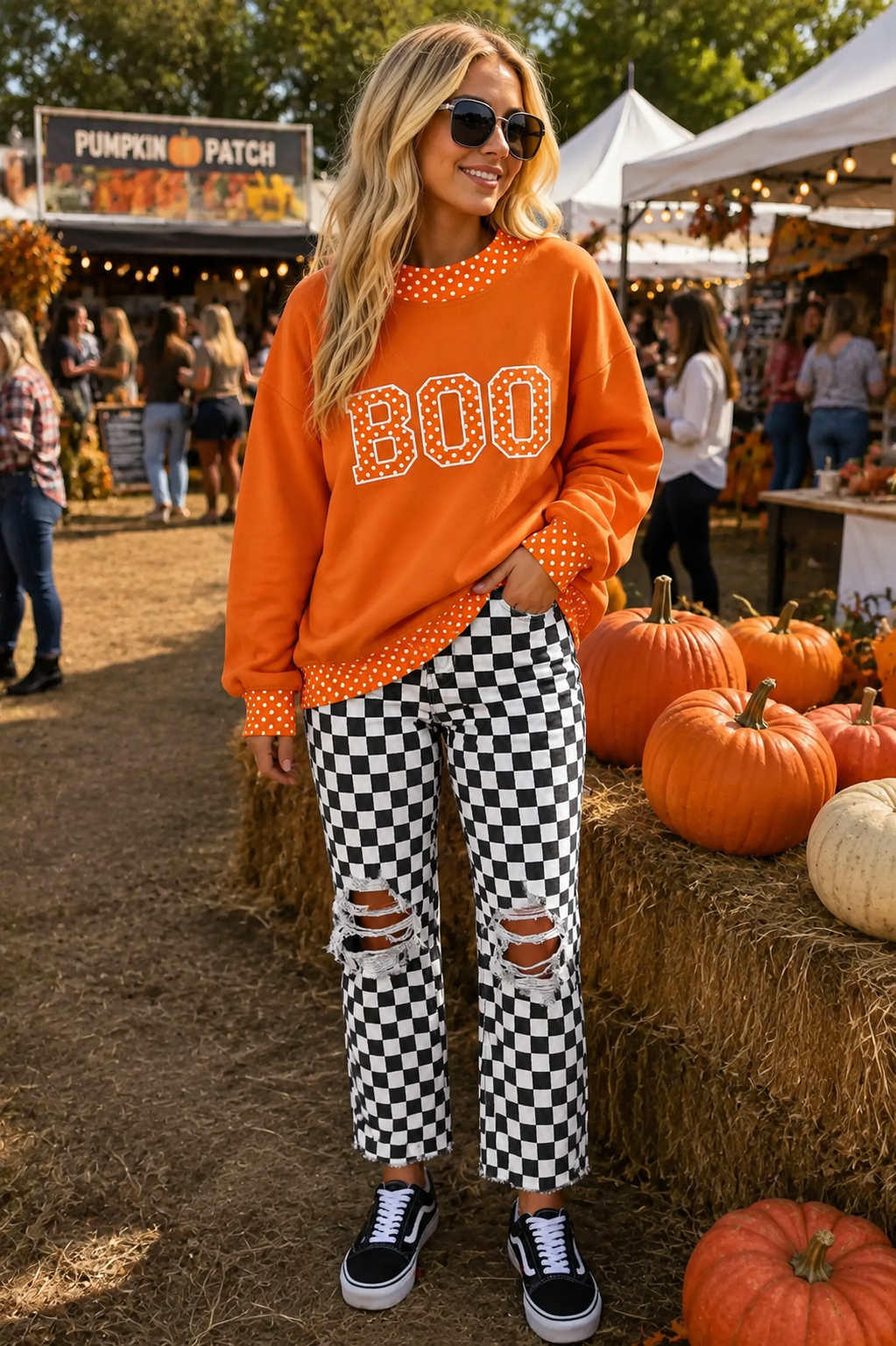 CHECKERED JEANS RTS