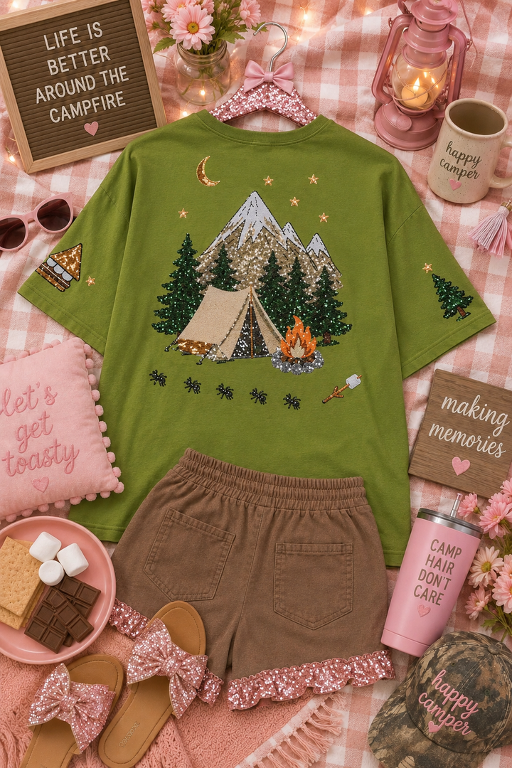 Camping Cutie Tshirt (PREORDER)