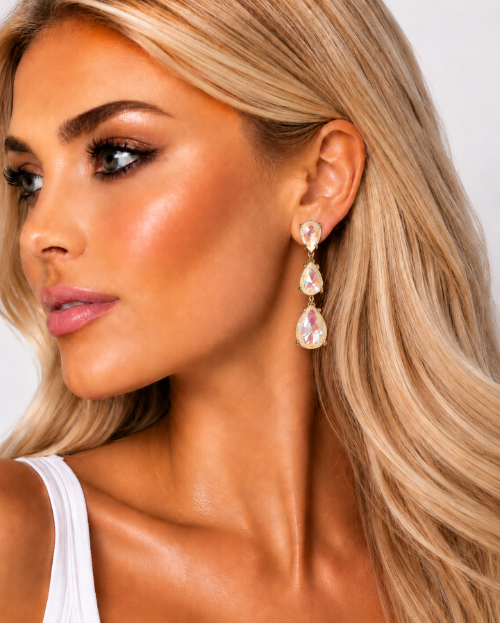 Teardrop Earrings- Pastel Skies RTS