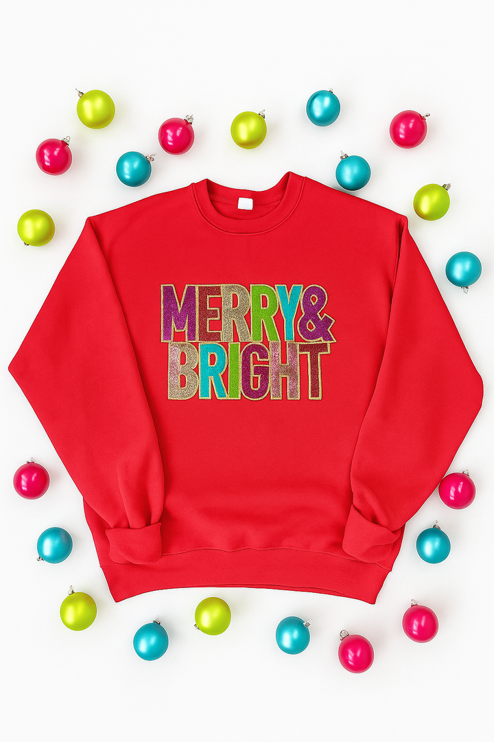 DEAL OF THE DAY MERRY & BRIGHT RED PULLOVER (SHIPS 2-3 WEEKS)