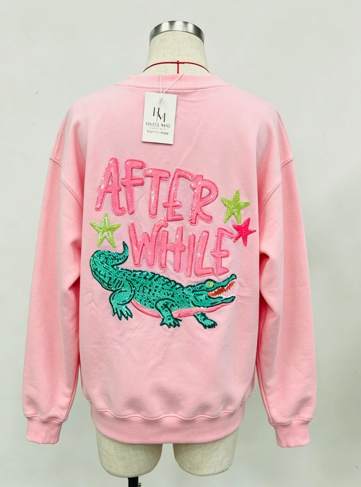 LATER GATOR PINK PULLOVER (PREORDER)