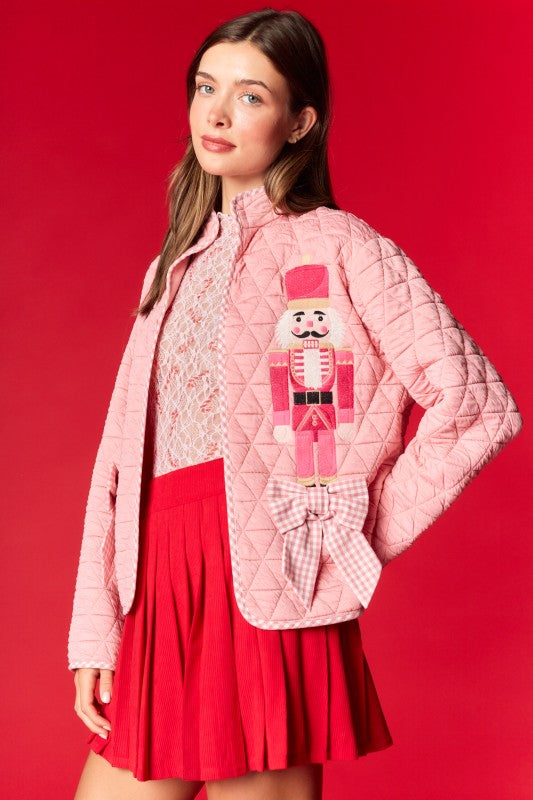 PINK NUTCRACKER QUILTED JACKET (PREORDER)