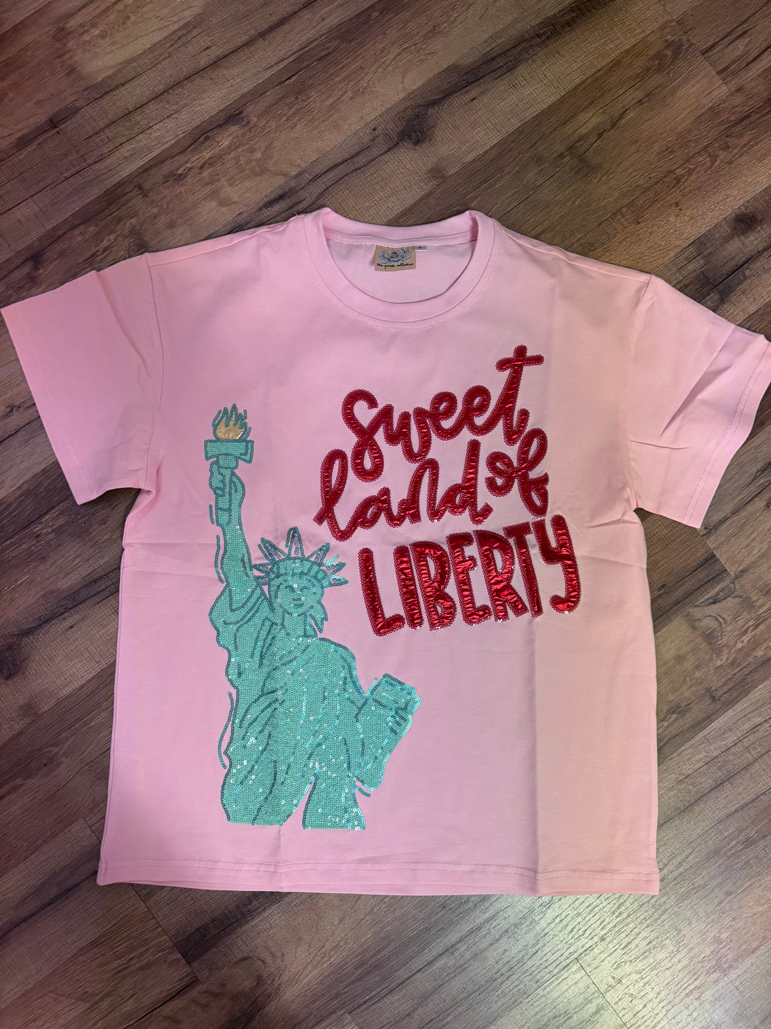 LADY LIBERTY PINK TSHIRT RTS
