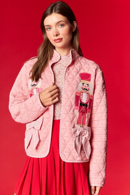 PINK NUTCRACKER QUILTED JACKET (PREORDER)