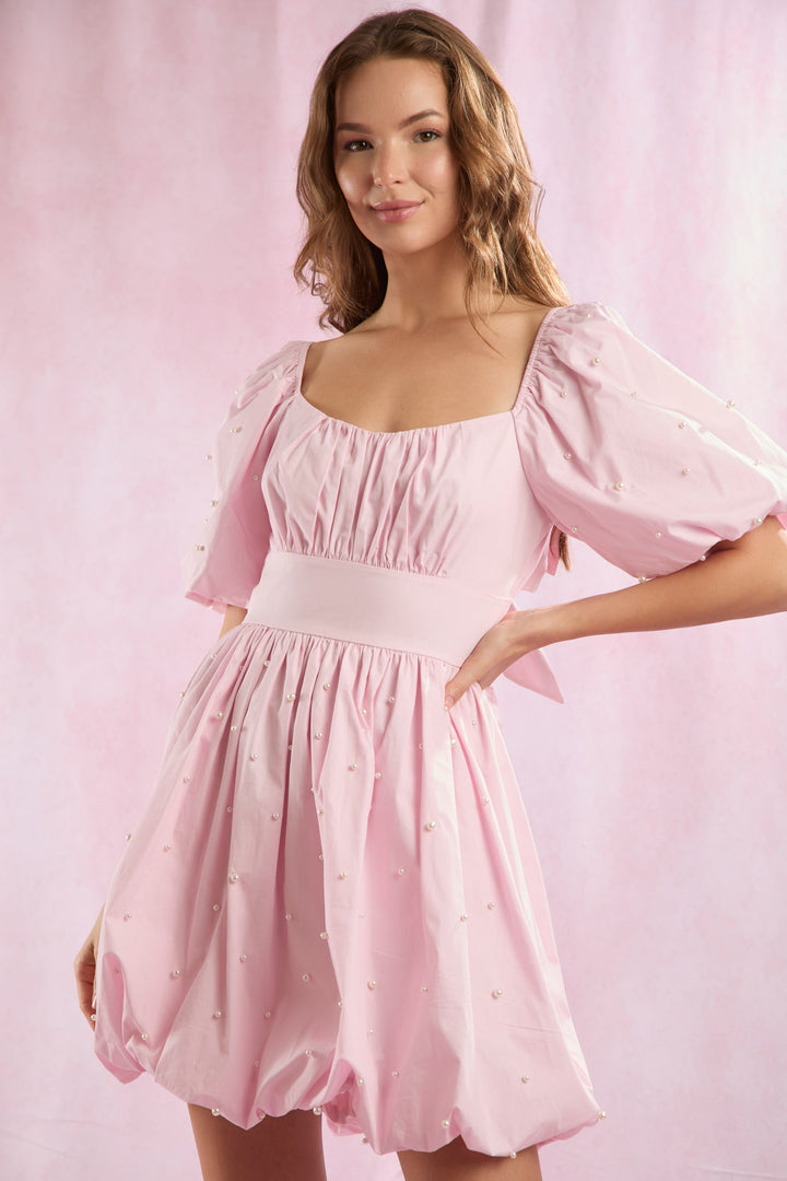 Pearl Pink Dress bow backing (ships 1 week)