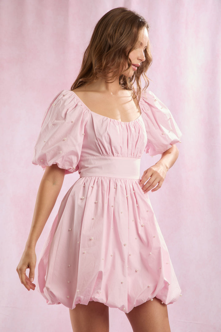 Pearl Pink Dress bow backing (ships 1 week)