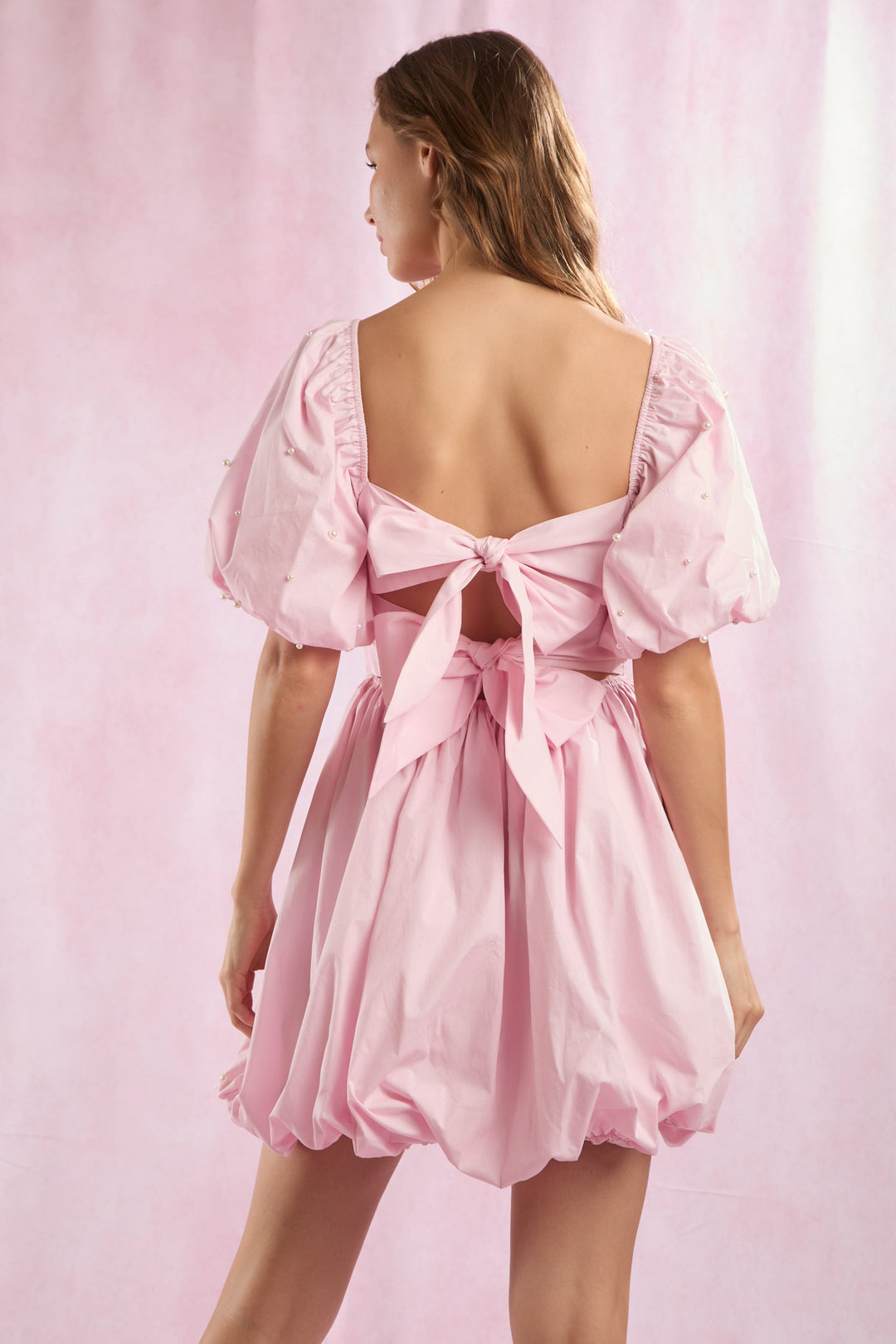 Pearl Pink Dress bow backing (ships 1 week)